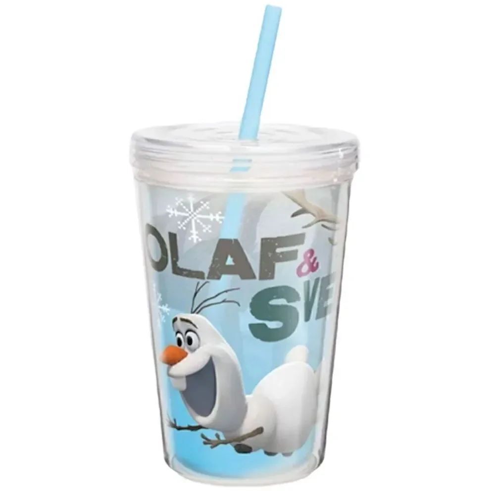 Disney's Frozen Olaf & Sven Tumbler With Straw!